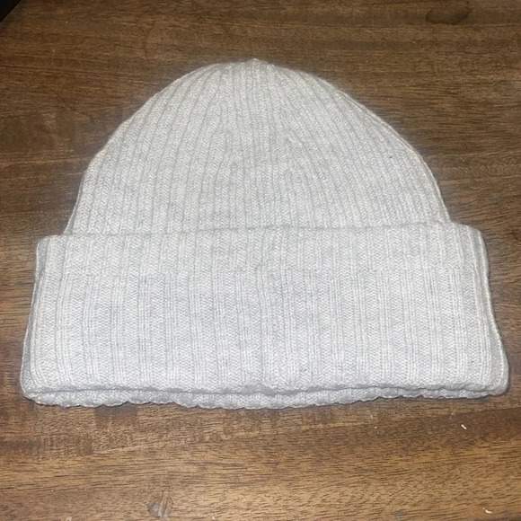 Ll bean light gray ribbed stocking cap hat unisex men’s women’s winter - Picture 3 of 6